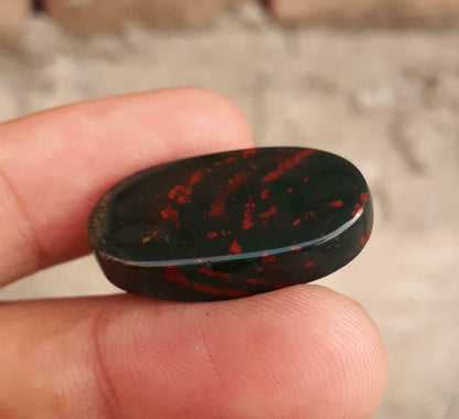 29.15ct Natural High Quality Blood Stone - Heliotrope - Dimension -24.6X17.3mm
