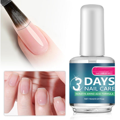 3 Days Nail Care: Keratin & Amino Acid Oil for Dry, Weak Nails (2x16ml)