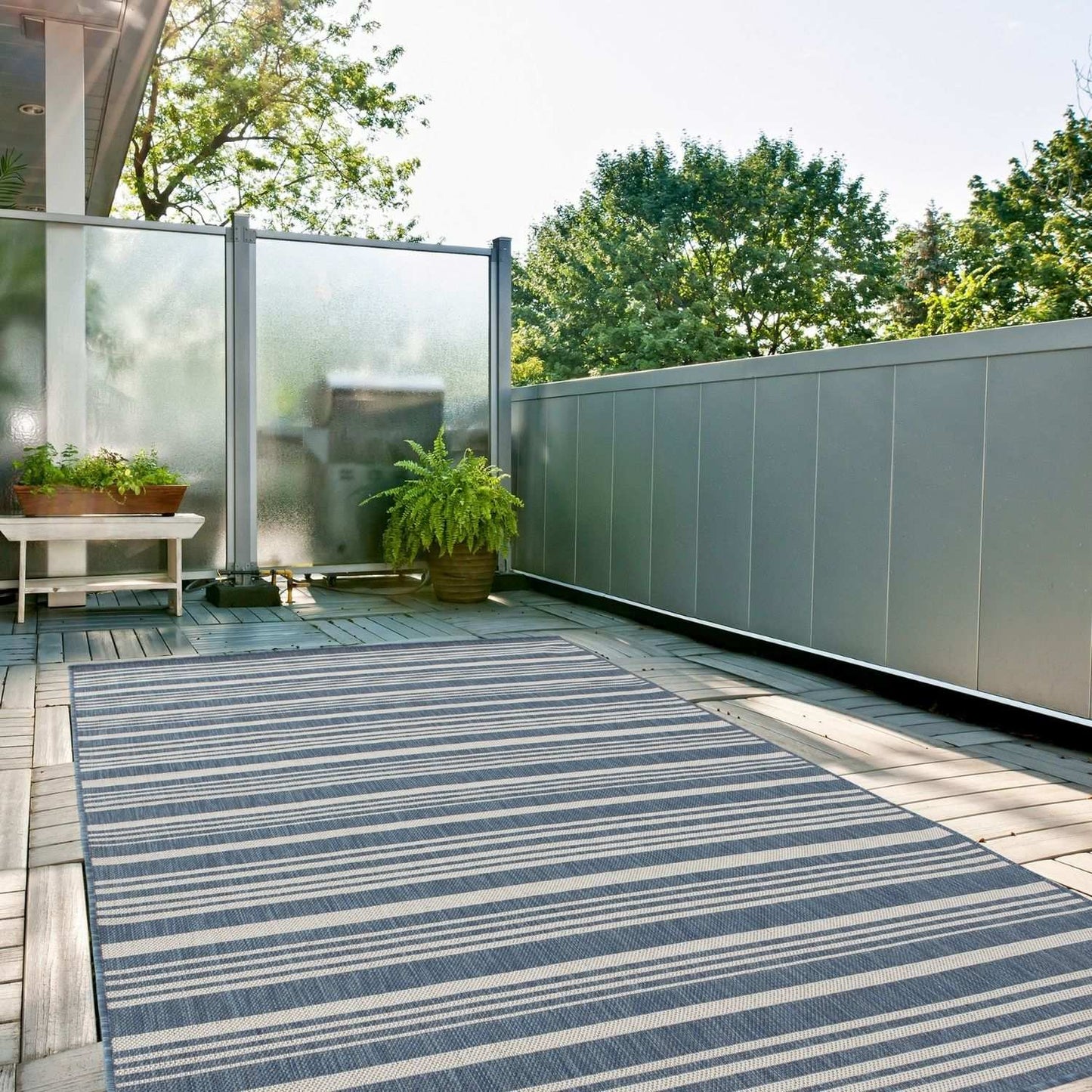 Ecology Outdoor Rug Blue | 300blu