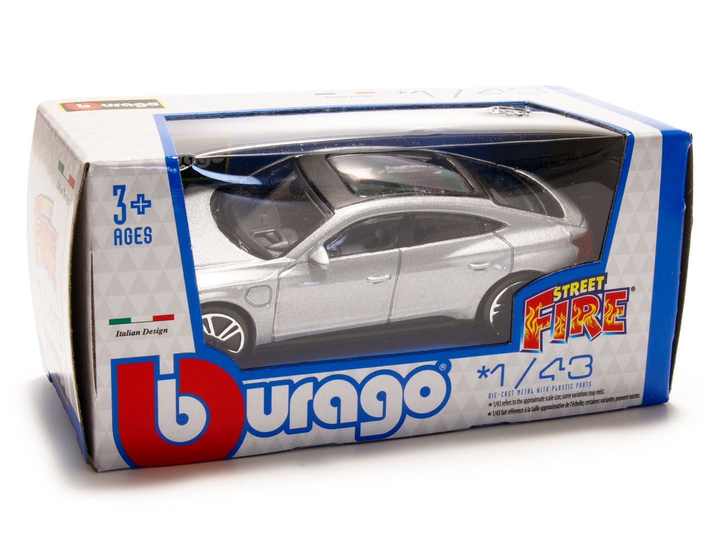 Audi RS e-tron GT 2022 silver - 1:43 Scale Toy Car