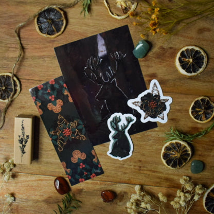 Yule Stag Sticker