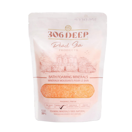 306 Deep Dead Sea Foaming Orange Bath Salts – Coarse Mineral Soak with Orange Essential Oils