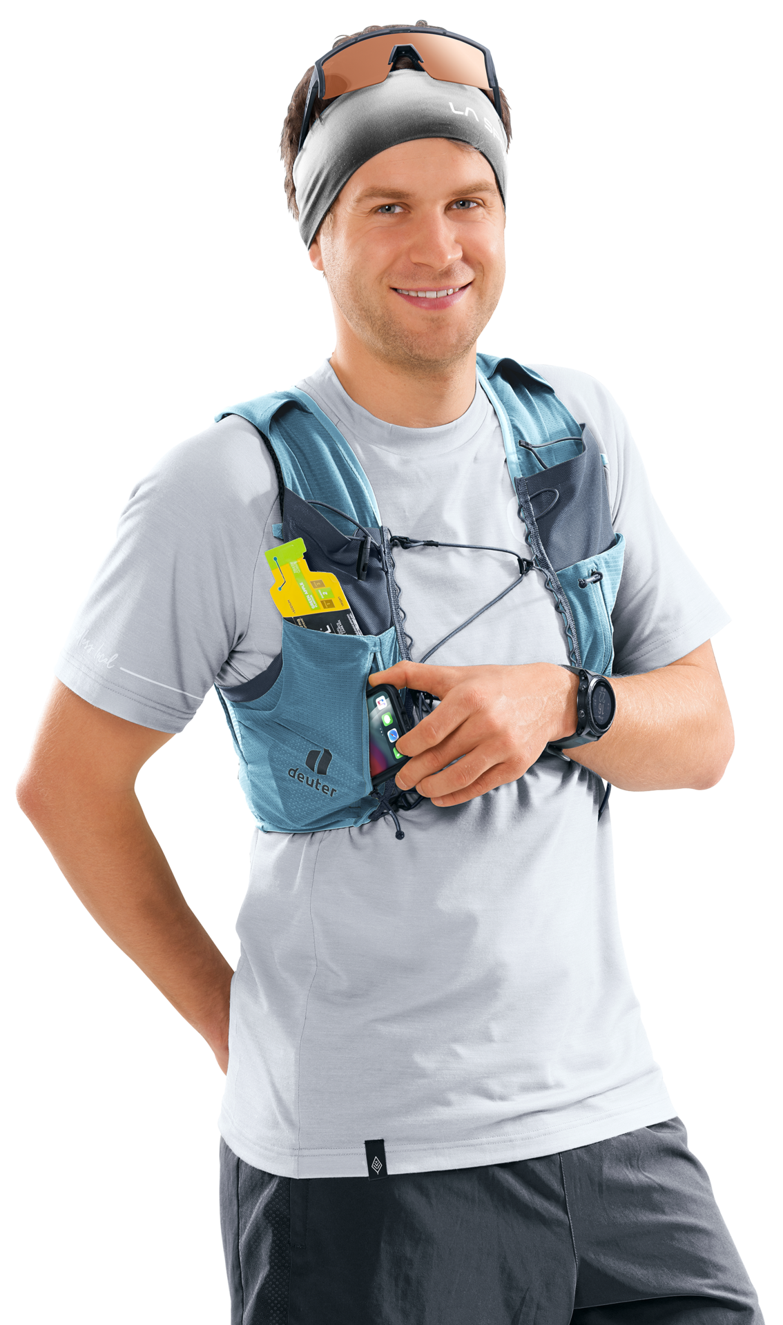 Deuter Traick 5 Trail Running Vest Backpack - Atlantic Ink