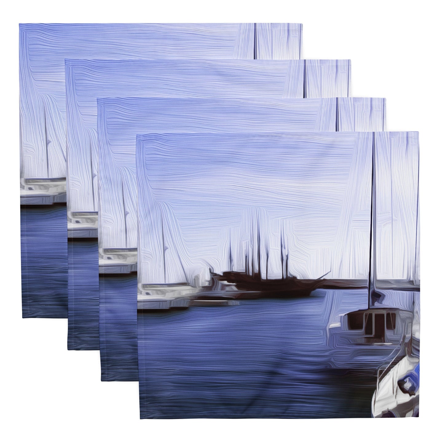 The Sleeping Yachts (at Afternoon) - Cloth Napkin Set