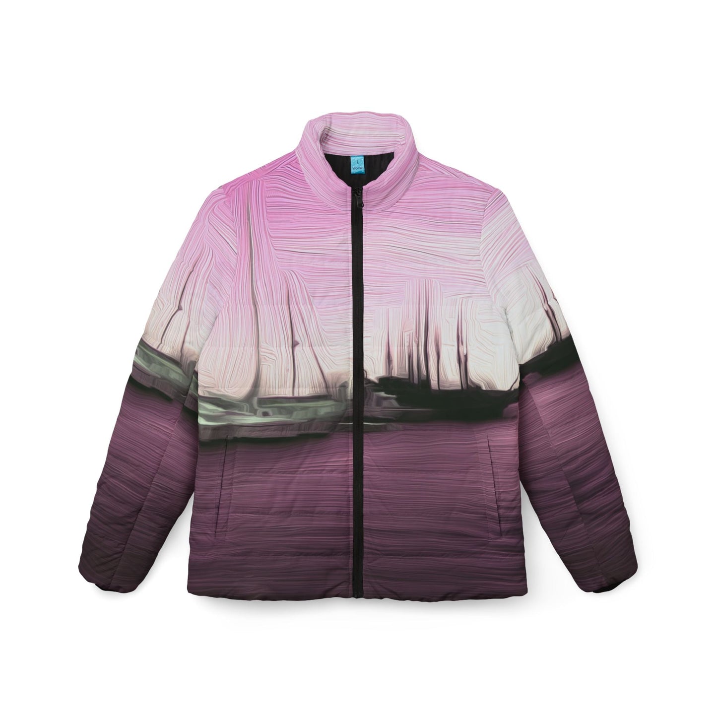 The Sleeping Yachts (at Evening) - Womens Puffer Jacket
