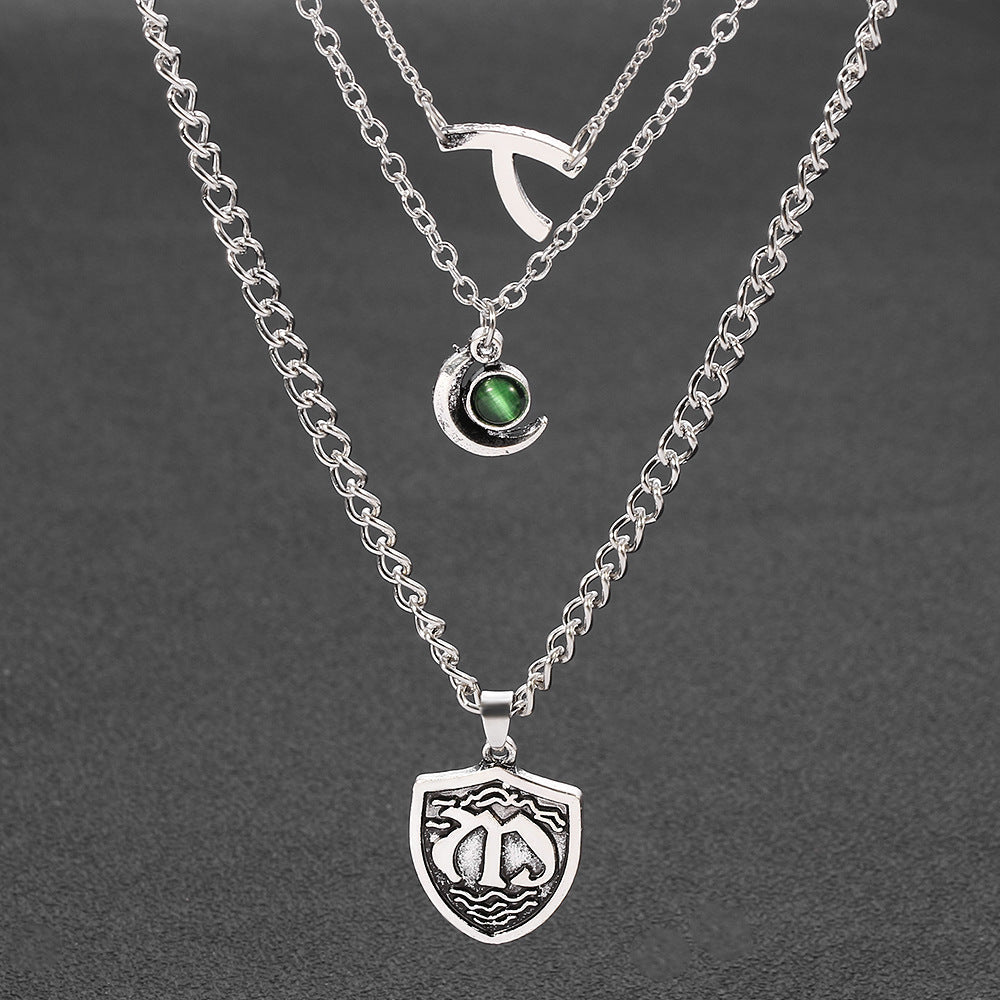 Multilayer Seven Deadly Sins Pendant Necklace