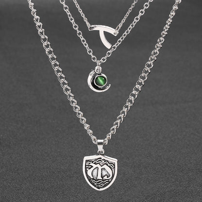 Multilayer Seven Deadly Sins Pendant Necklace