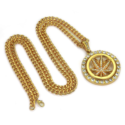 Maple Leaf Turntable Chain Necklace
