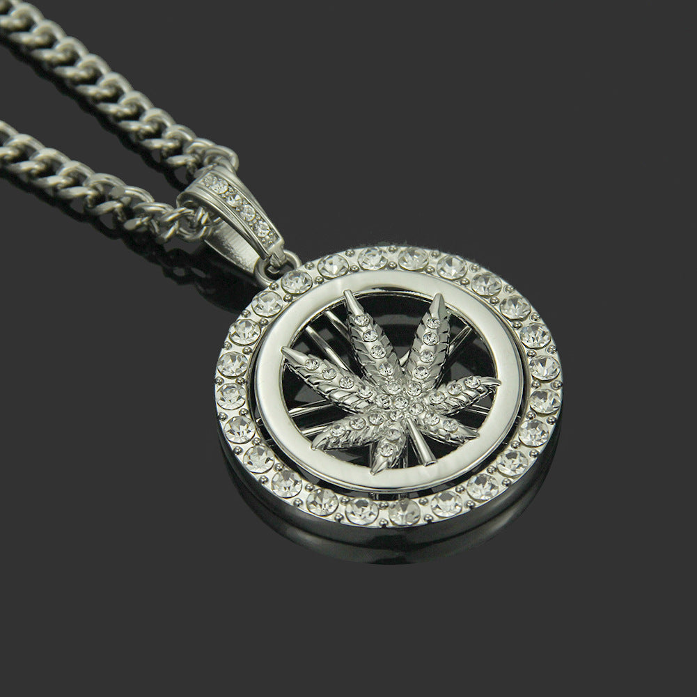 Maple Leaf Turntable Chain Necklace