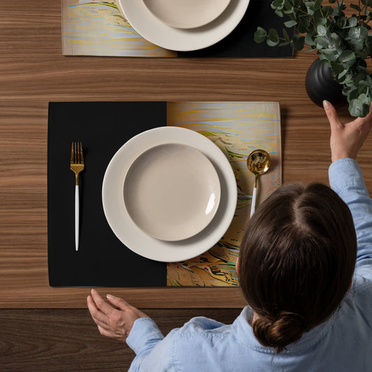 Half Black Half Gāolàng - Placemat Set