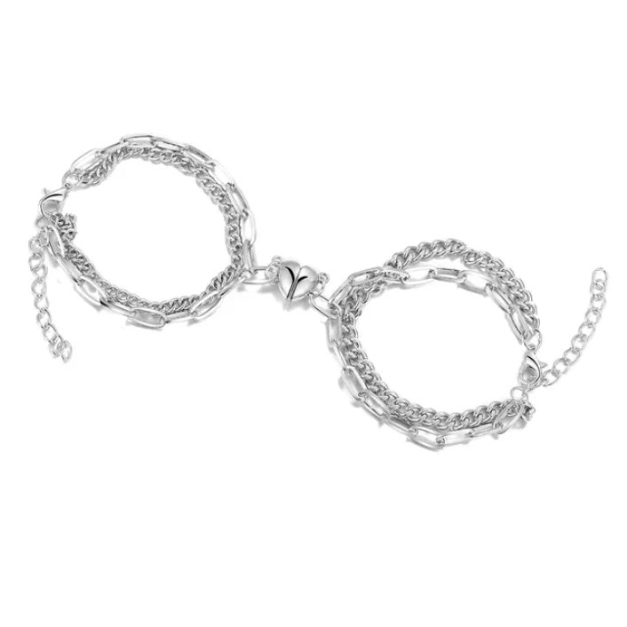 Magnet Love Heart Bracelet for Couples