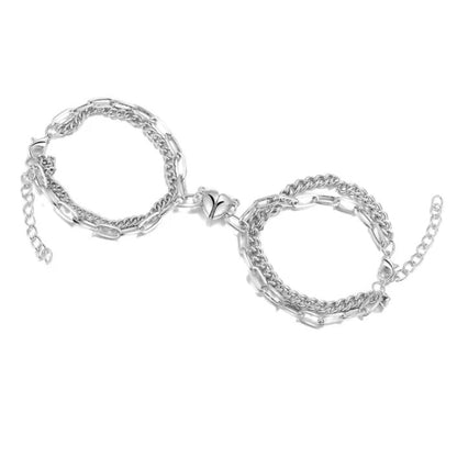 Magnet Love Heart Bracelet for Couples