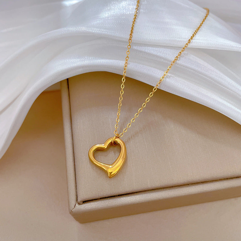 Love Heart Hollow Necklace