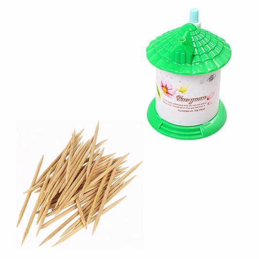 House Shaped Toothpick Holder with Assorted Colored Toothpicks