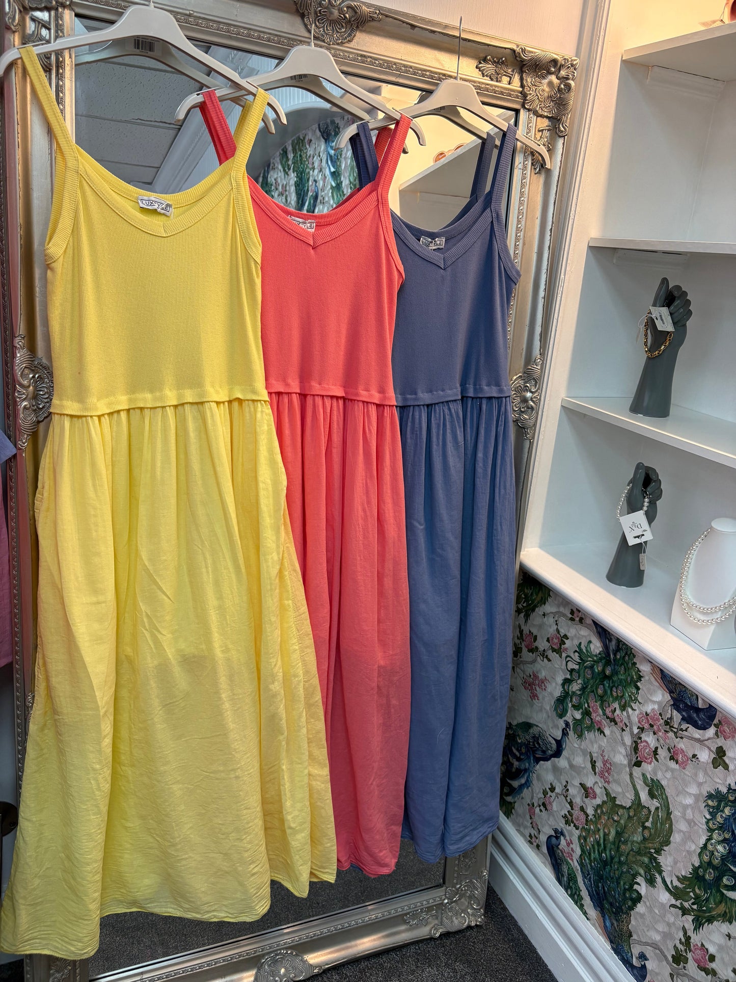 Luxtyle Ribbed Top Dress – One Size Fits 8–18