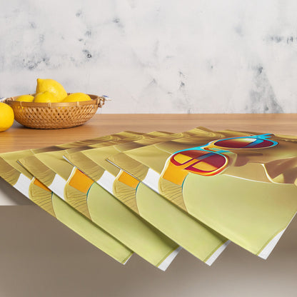 Retro Cool White - Placemat Set