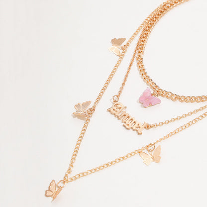 Acrylic Butterfly Necklaces