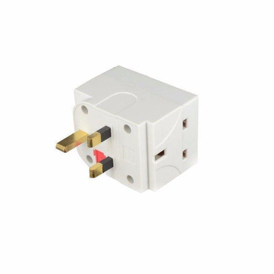 Compact 3Way Mains Adaptor for Versatile Power Solutions