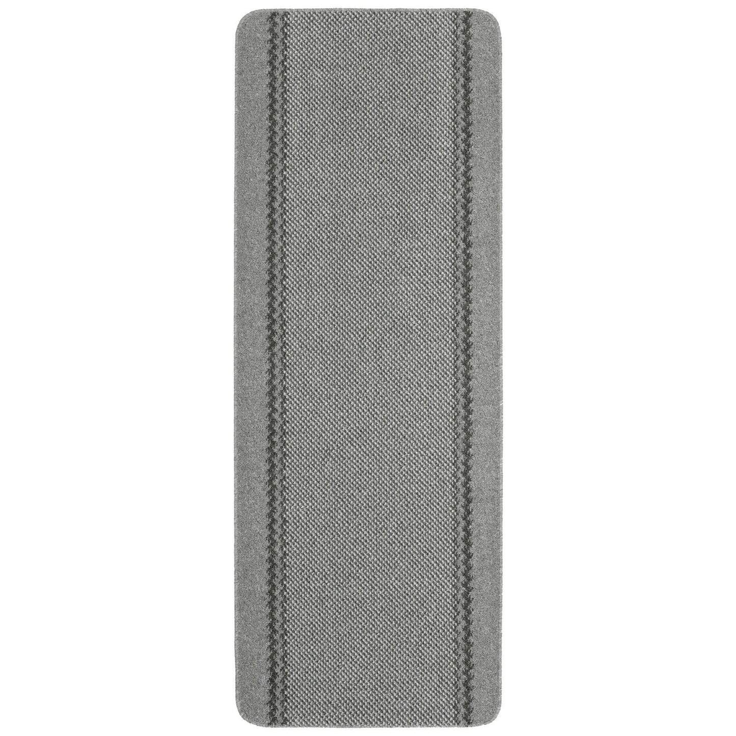 Washable Designer Bordered Grey Rug | 116G