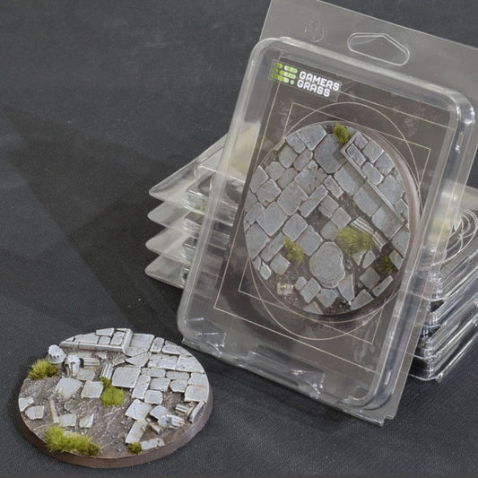 Gamers Grass Battle Ready Bases Temple Round 100mm (x1)