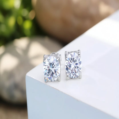 Women's Solid Silver Modern Earrings – Fashionable Minimalist Jewelry, Lightweight & Elegant