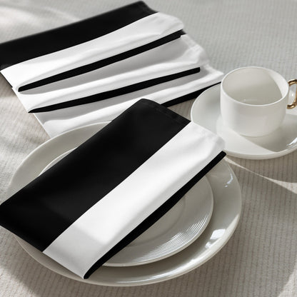 Half Black Half White - Cloth Napkin Set