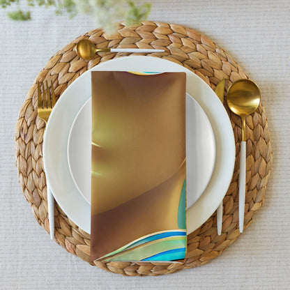 Retro Cool Blue - Cloth Napkin Set