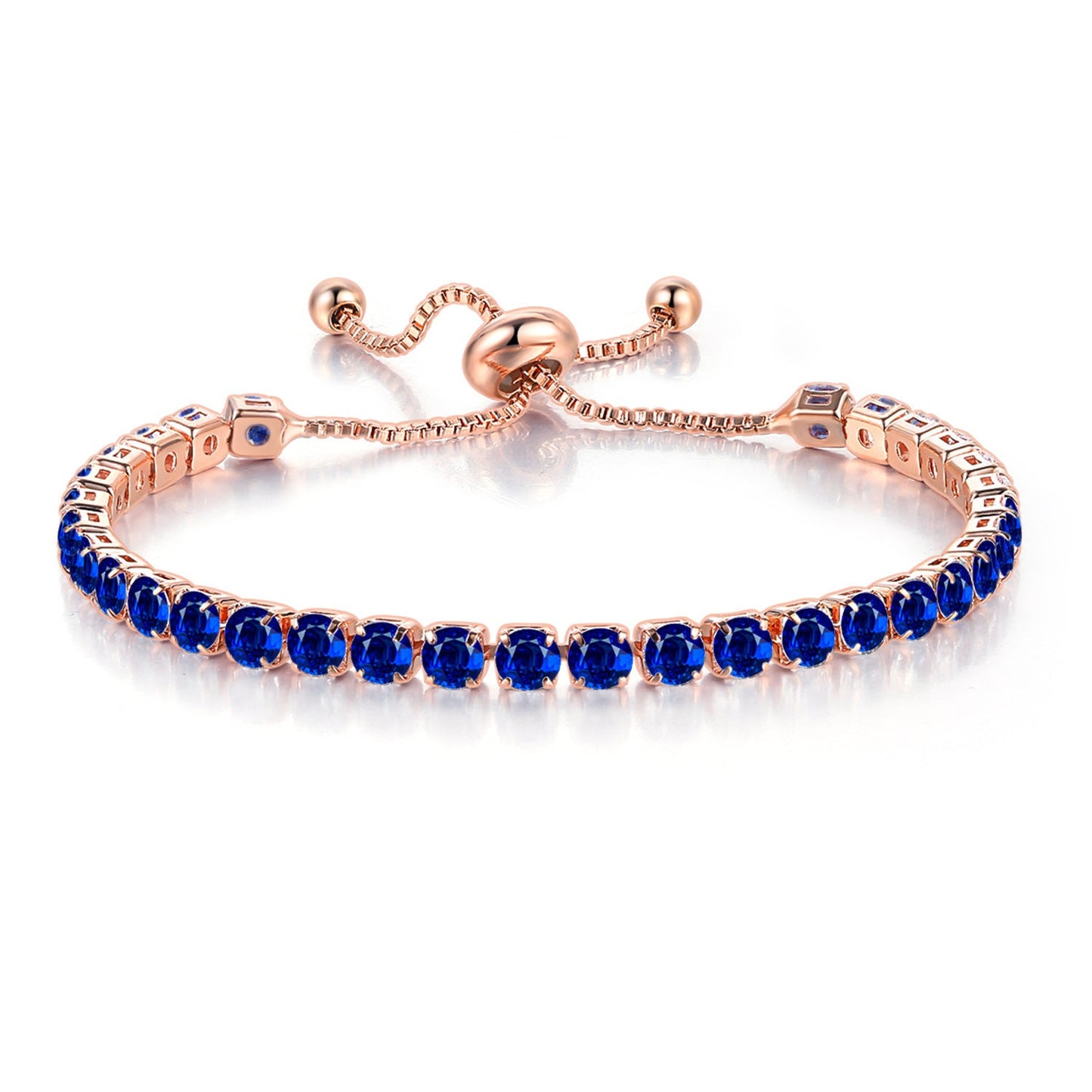 Gold Push Pull Zircon Bracelet
