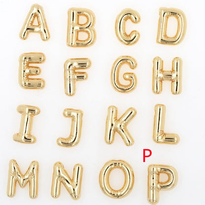 Glossy Letters Pendant Necklace