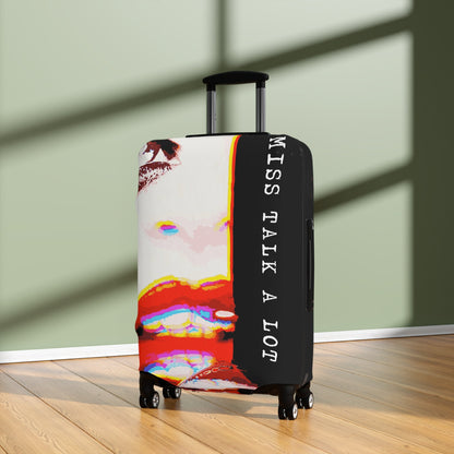Miss Talk A Lot – Protective Suitcase Cover