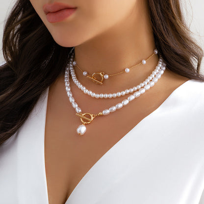 Retro Easy Matching OT Buckle Necklace