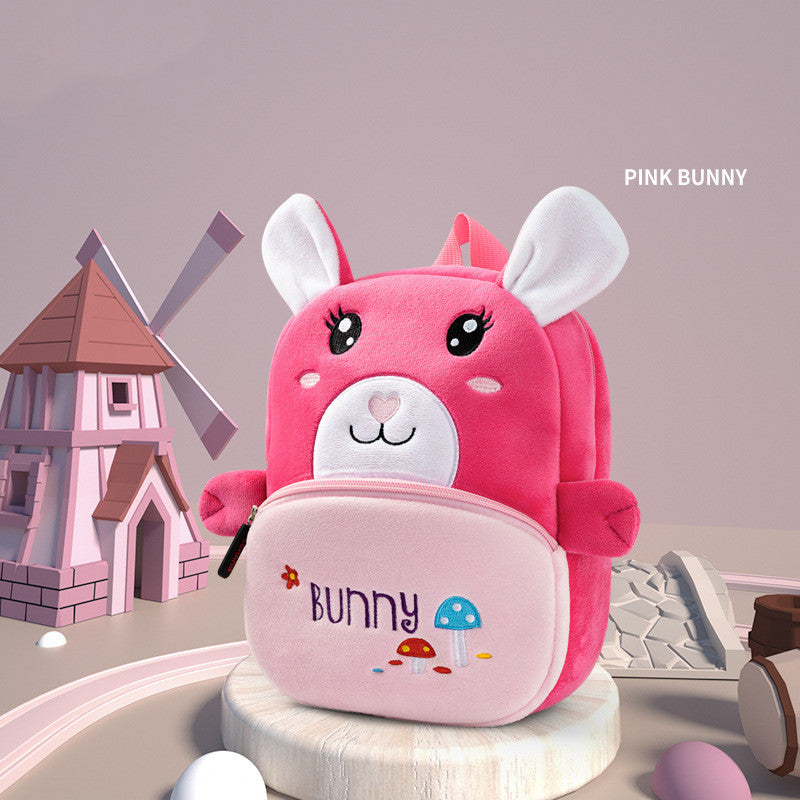 Cute Plush Animal Kindergarten Backpacks