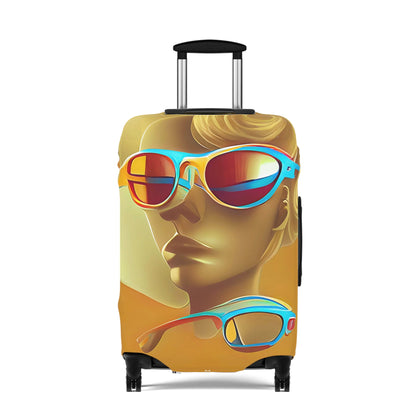 Retro Cool Orange – Protective Suitcase Cover