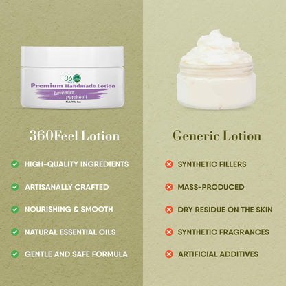 360Feel Lavender Patchouli Lotion – Hydrating Plant-Based Moisturizer for Sensitive Skin