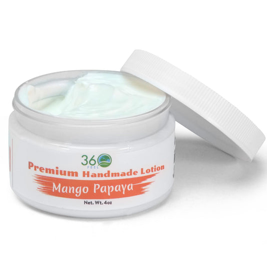360Feel Mango Papaya Body Lotion — Hydrating Plant-Based, Non-Greasy for Sensitive Skin