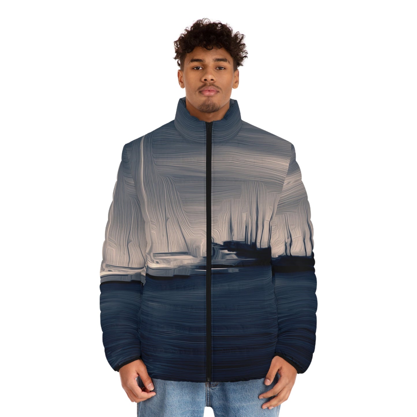 The Sleeping Yachts (at Sunrise) - Mens Puffer Jacket