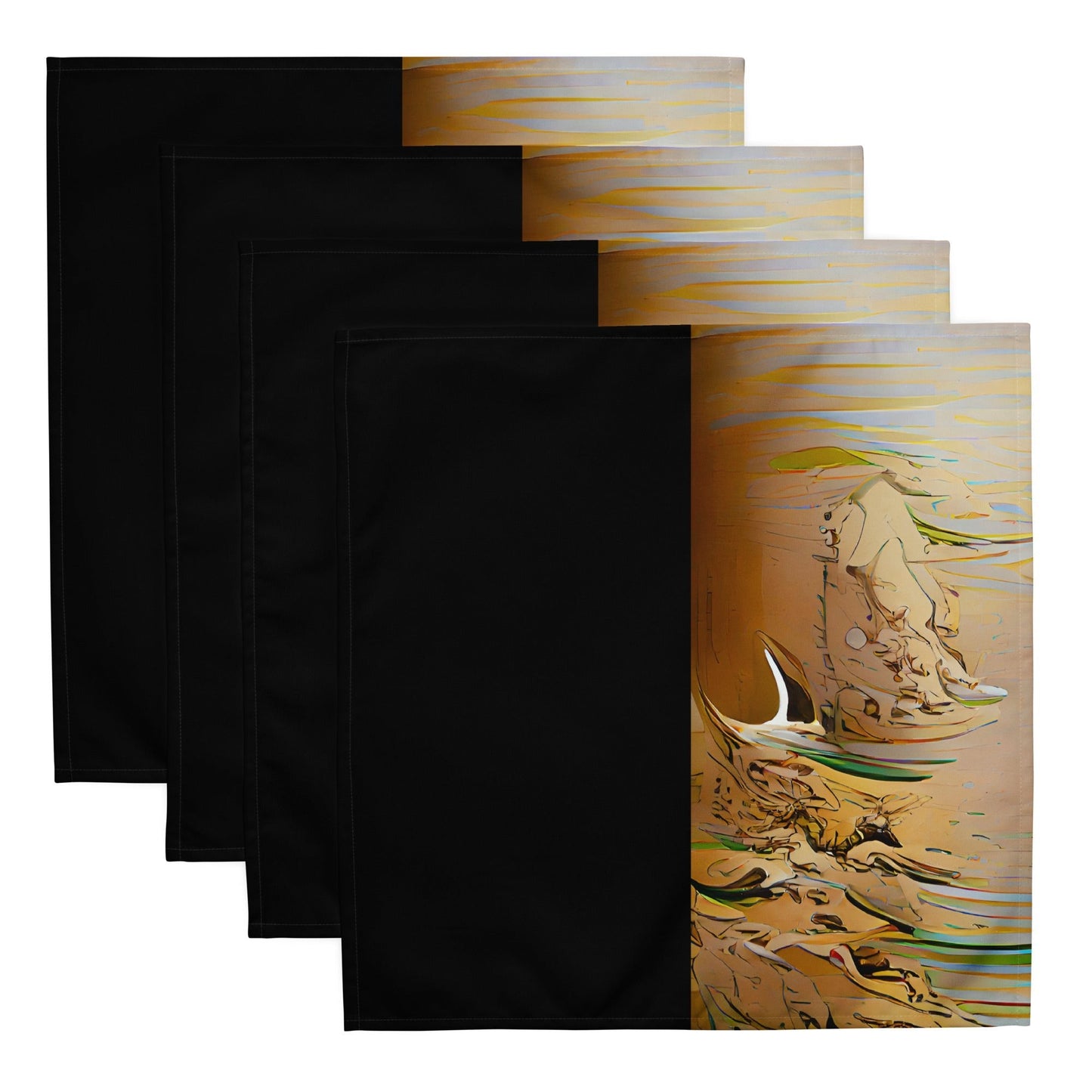 Half Black Half Gāolàng - Cloth Napkin Set