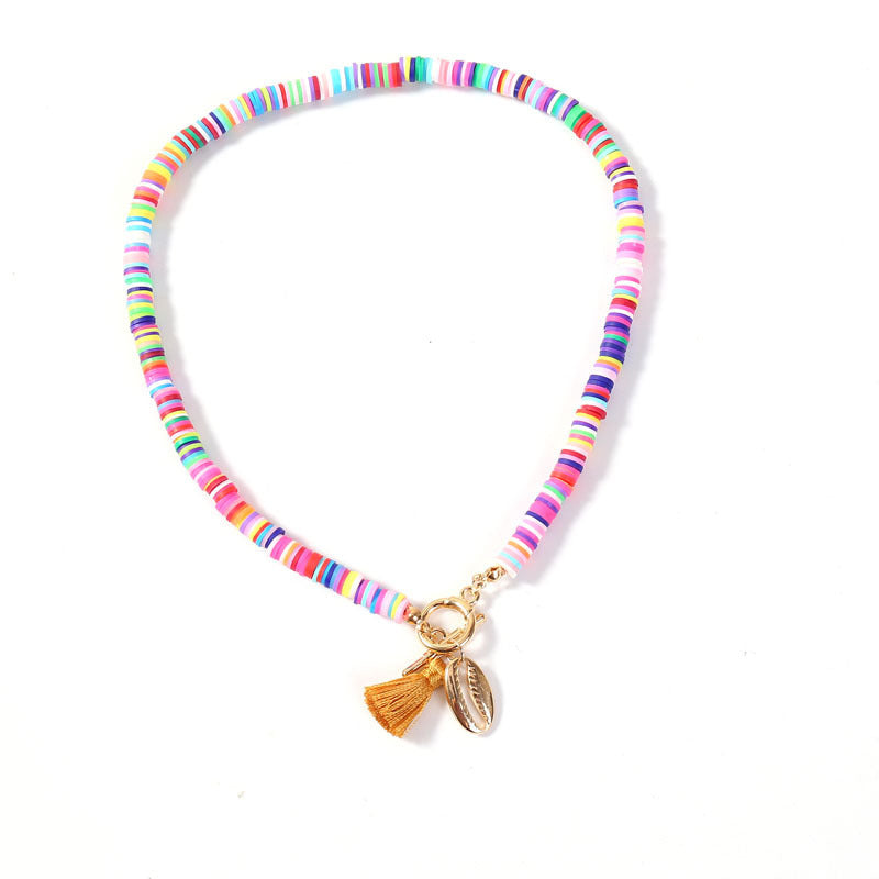 Shell Necklace with Tassels