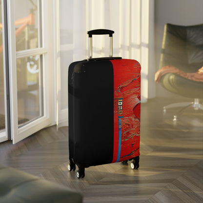 Half Black Half Hónghǎi – Protective Suitcase Cover