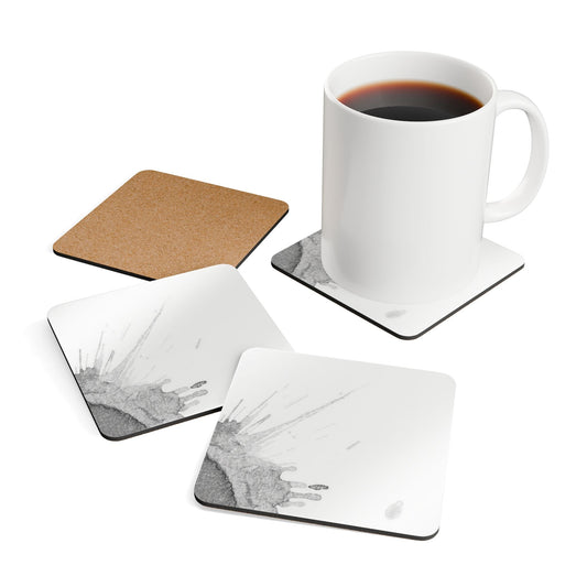 Watercolour Grey Splash - Coaster Set