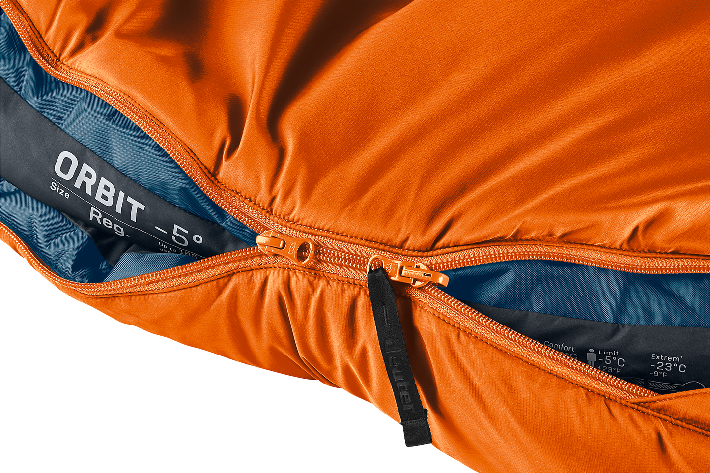 Deuter Orbit -5° Synthetic Sleeping Bag - Chestnut Ink
