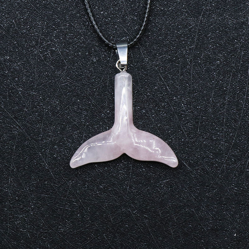 Crystal Whale Fishtail Necklace