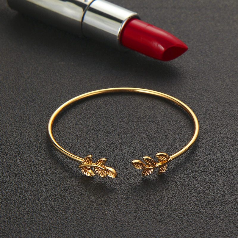 Bohemia Leaf Knot Hand Cuff Link Chain Bracelet Set, 4Pcs