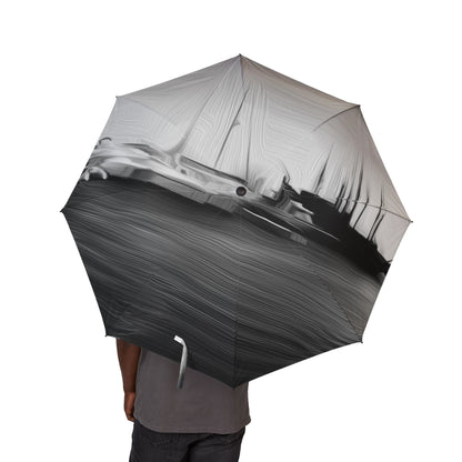 The Sleeping Yachts (at Night) - Windproof Umbrella