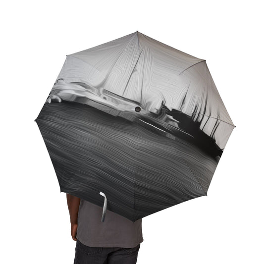 The Sleeping Yachts (at Night) - Windproof Umbrella