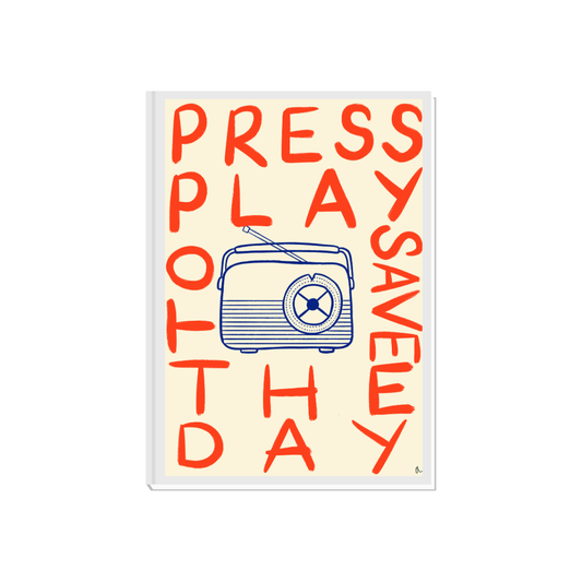 Press Play | Playful Maximalist Typographic Music Print