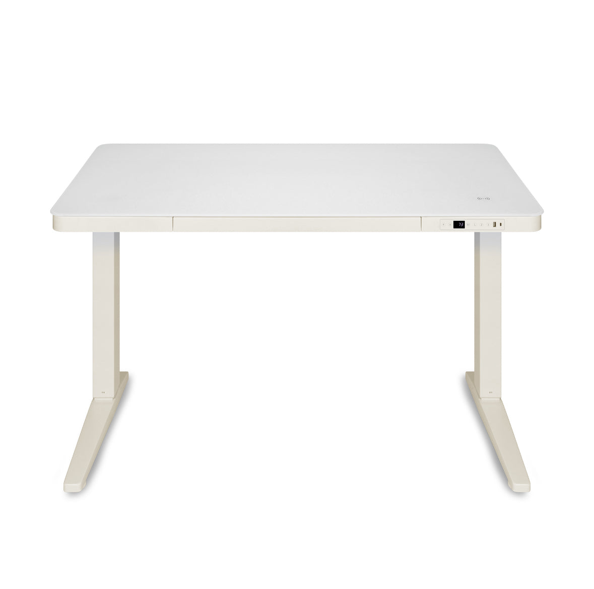 E-Max Electric Height Adjustable Desk White (Glass Top) – Purus Life