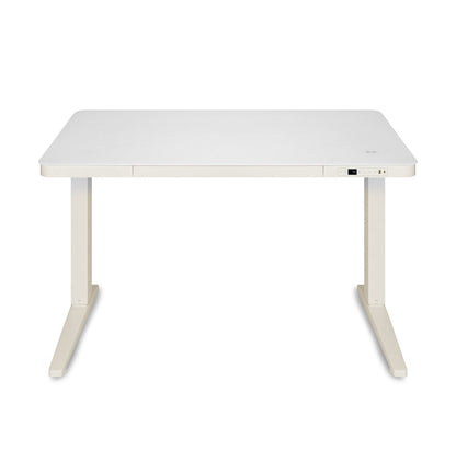 E-Max Electric Height Adjustable Desk White (Glass Top) – Purus Life