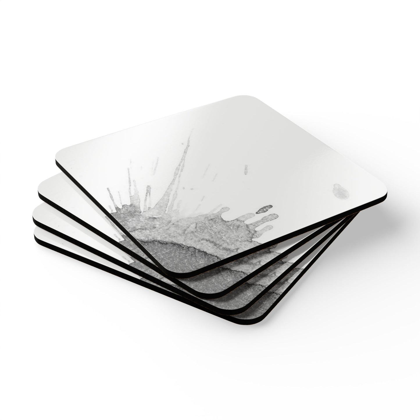 Watercolour Grey Splash - Coaster Set