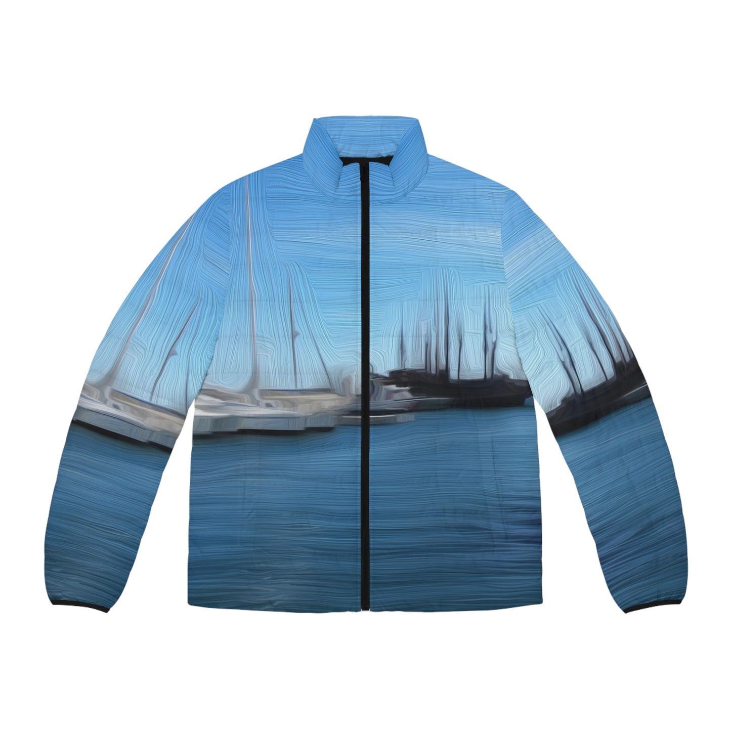 The Sleeping Yachts (at Morning) - Mens Puffer Jacket